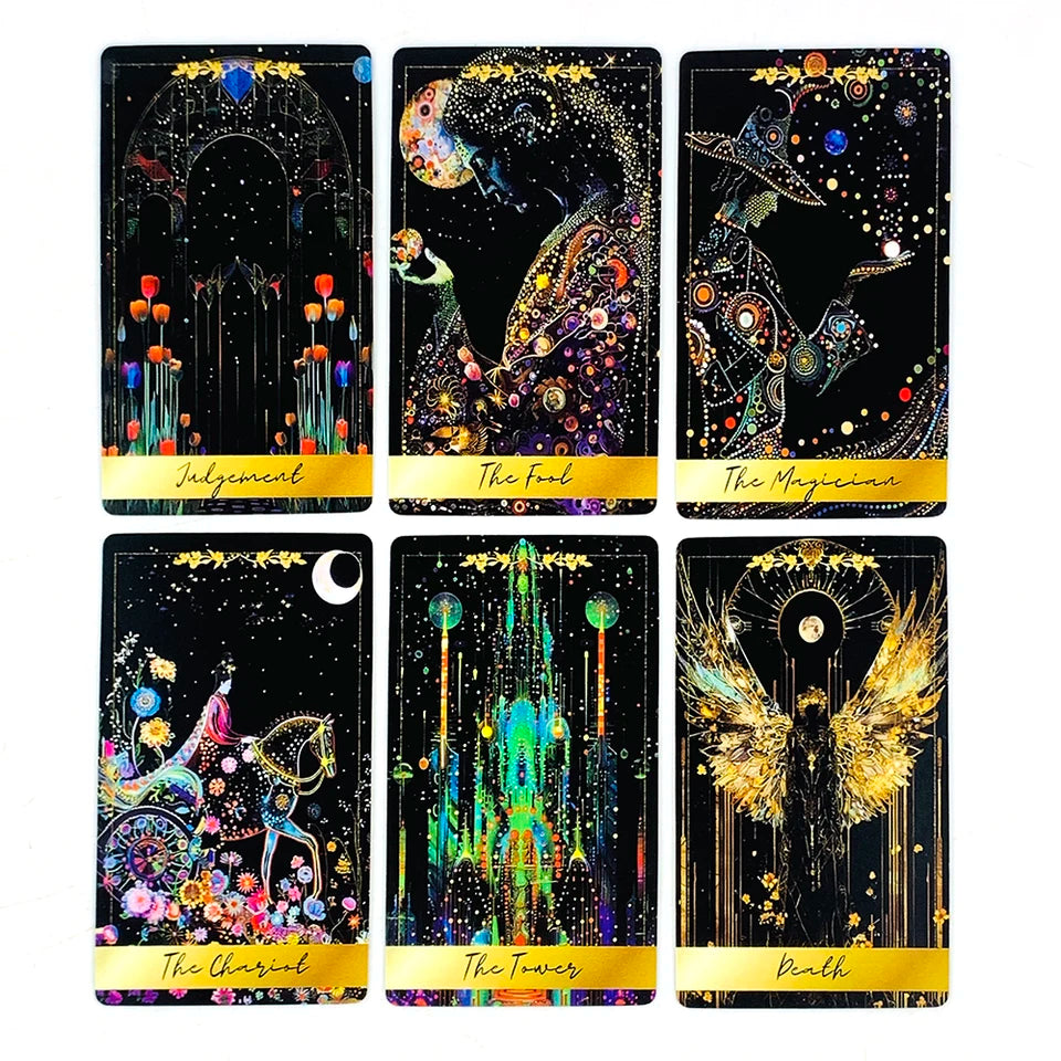 ✨ Predictive Divination Tarot Deck 78-Piece Oracle Cards Set - Board Game, Family Party Game, and Holiday Entertainment Essentials