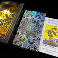 ✨ Silver Retro Tarot Cards Deck with Guidebook - Waterproof Plastic Fortune-Telling Game with Elegant Silver Foil Design and Hardcover Guide