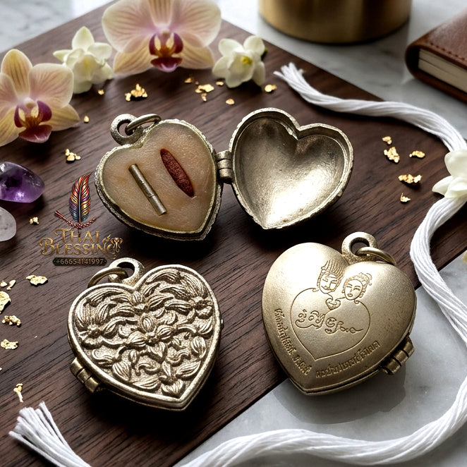 ✨ "Si Phueng Nari Upatham (Sao Hak - Sao Hum)" (Silver Committee Edition Heart-Shaped Charm Wax)