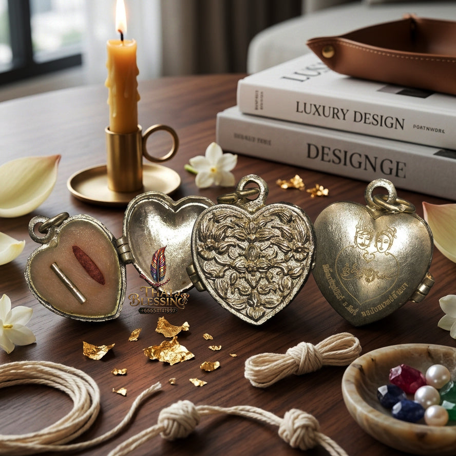 ✨ "Si Phueng Nari Upatham (Sao Hak - Sao Hum)" (Silver Committee Edition Heart-Shaped Charm Wax)
