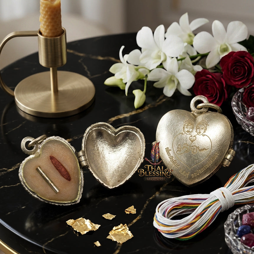 ✨ "Si Phueng Nari Upatham (Sao Hak - Sao Hum)" (Silver Committee Edition Heart-Shaped Charm Wax)