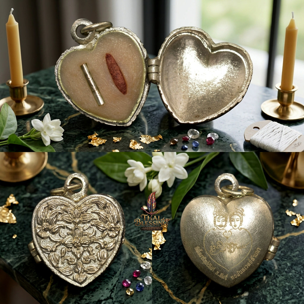 ✨ "Si Phueng Nari Upatham (Sao Hak - Sao Hum)" (Silver Committee Edition Heart-Shaped Charm Wax)