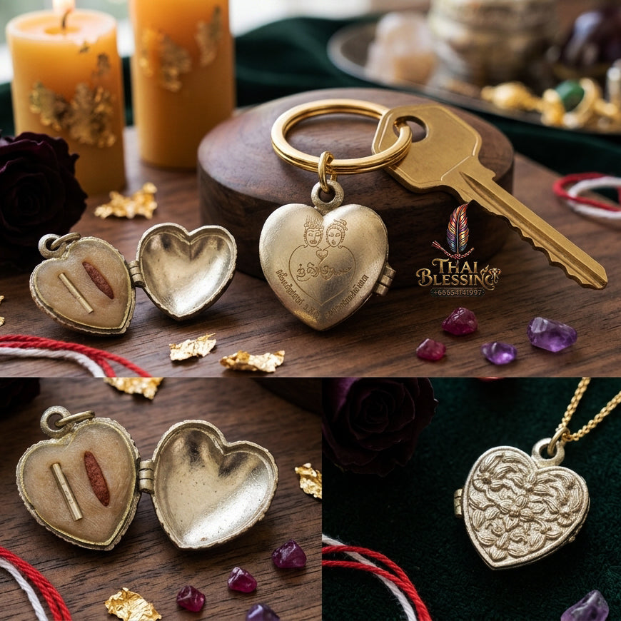 ✨ "Si Phueng Nari Upatham (Sao Hak - Sao Hum)" (Silver Committee Edition Heart-Shaped Charm Wax)