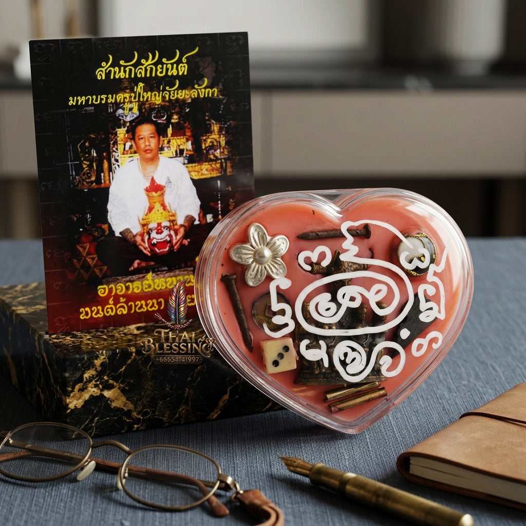 ✨ "Si Phueng Phaya Khao Kham" (Lord Khao Kham Master Charm Wax) - B.E. 2558 (2015) by Achan Khong Sak: The Ultimate Lanna Masterpiece of Irresistible Romantic Magnetism, Extreme Seduction, and Auspicious Fortune!