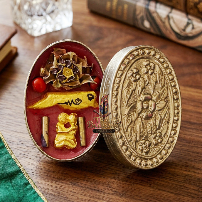 ✨ "Si Phueng Saneh Nang Rak" (Master Teacher Edition Charm Wax)  The Supreme Masterpiece of Ancient Lanna-Style Necromantic Boiling, Double-Love Herb Matrix, and Unbreakable Emotional Binding!