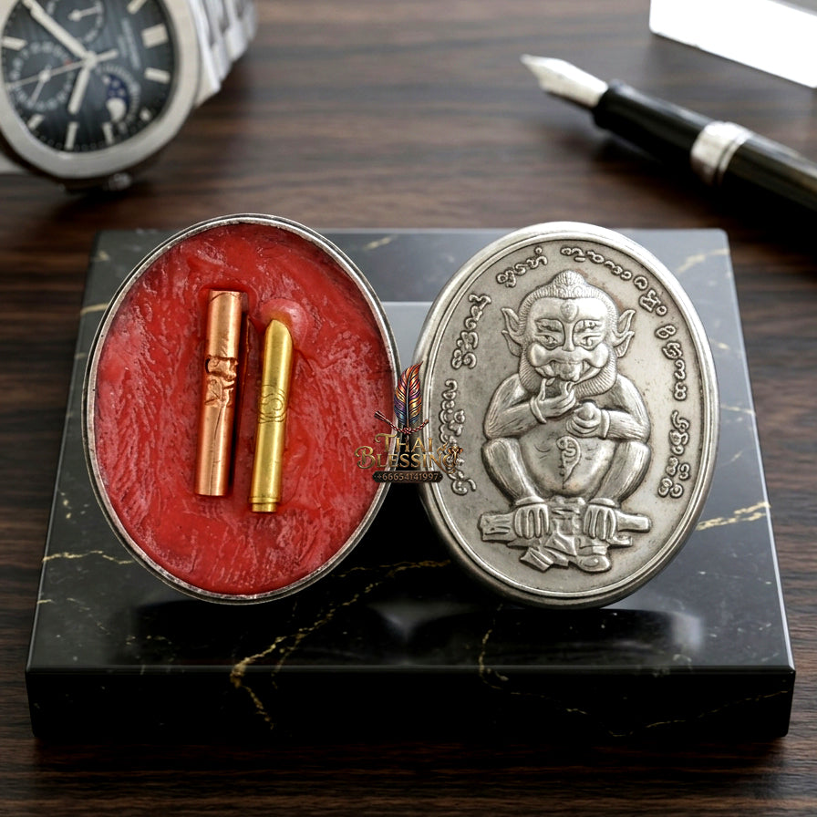 ✨ "Si Phueng Si Hu Ha Ta" (Four-Ears Five-Eyes Charm Wax) - B.E. 2568 (2025) by Kruba Tao, Wat Thung Setthi (Wat Uposot Ban Lao): The Supreme Lanna Masterpiece of Mythical Wealth, Seven Angels Charm, and Boundless Financial Magnetism!