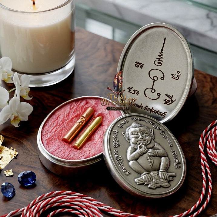 ✨ "Si Phueng Si Hu Ha Ta" (Four-Ears Five-Eyes Charm Wax) - B.E. 2568 (2025) by Kruba Tao, Wat Thung Setthi (Wat Uposot Ban Lao): The Supreme Lanna Masterpiece of Mythical Wealth, Seven Angels Charm, and Boundless Financial Magnetism!