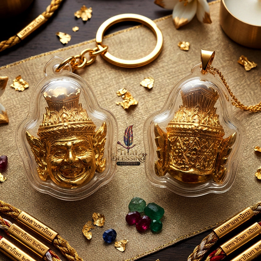 ✨ "Sian Boromakhru Pu Ruesi Narot" (Hermit Sage Narada Head / Ruesi Narot Mask) - Gold-Plated Samrit Edition, The Sovereign Masterpiece of Supreme Spiritual Authority, Divine Inspiration, and Absolute Mastery!
