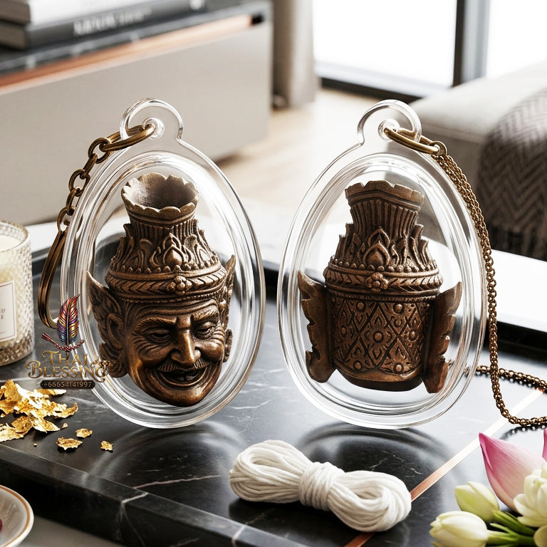 ✨ "Sian Lersi" (Hermit Sage Head / Ruesi Mask) - Sacred Nawa Metal Edition, Supreme Spiritual Wisdom, Master-Class Occult Authority, and Unshakable Protection!