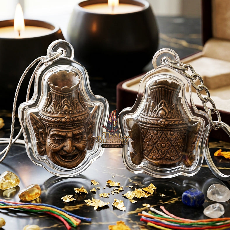 ✨ "Sian Lersi" (Hermit Sage Head / Ruesi Mask) - Sacred Nawa Metal Edition, Supreme Spiritual Wisdom, Master-Class Occult Authority, and Unshakable Protection!