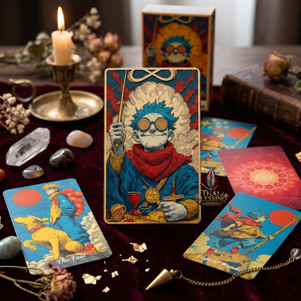Summer Blaze Tarot Deck with Guidebook - 80-Card Premium Tarot & Oracle Set, 400 GSM Gold-Gilded Edges, Rider-Waite Foundation, Collector Edition Spiritual Art Gift (sishui Wheel of Seasons Series)