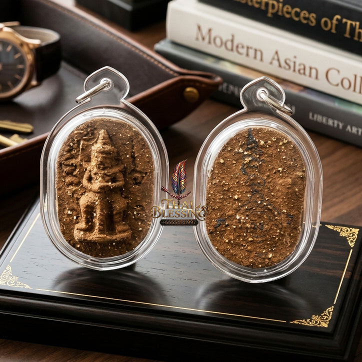 ✨ "Thao Wessuwan" (Pure Sacred Herbal Powder Edition) - B.E. 2550 (2007) by Phra Achan Suphasit, Wat Bang Nam Chon, Bukhalo: The Supreme Masterpiece of Absolute Demon-Repelling Shielding, Wealth Attraction, and Divine Guardian Authority!
