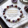 ✨ The "Boho Serenity" Natural Stone Bracelet: Anti-Anxiety & Mental Balance Earth Beads