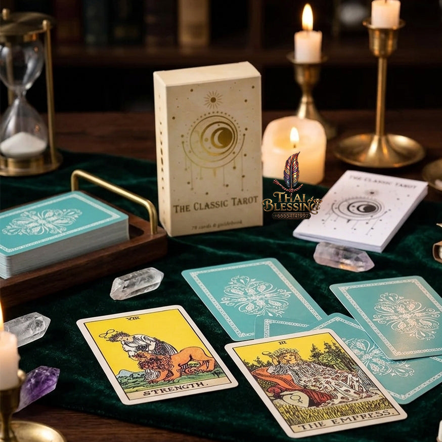 The Classic Tarot Deck - 78-Card Rider-Waite Foundation Set with Guidebook, Easy for Beginners & Collectors, Traditional Fortune Telling & Tabletop Divination Art Collectible