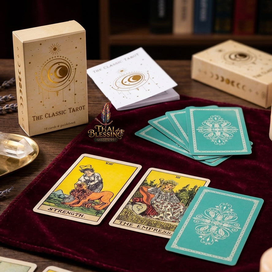 The Classic Tarot Deck - 78-Card Rider-Waite Foundation Set with Guidebook, Easy for Beginners & Collectors, Traditional Fortune Telling & Tabletop Divination Art Collectible