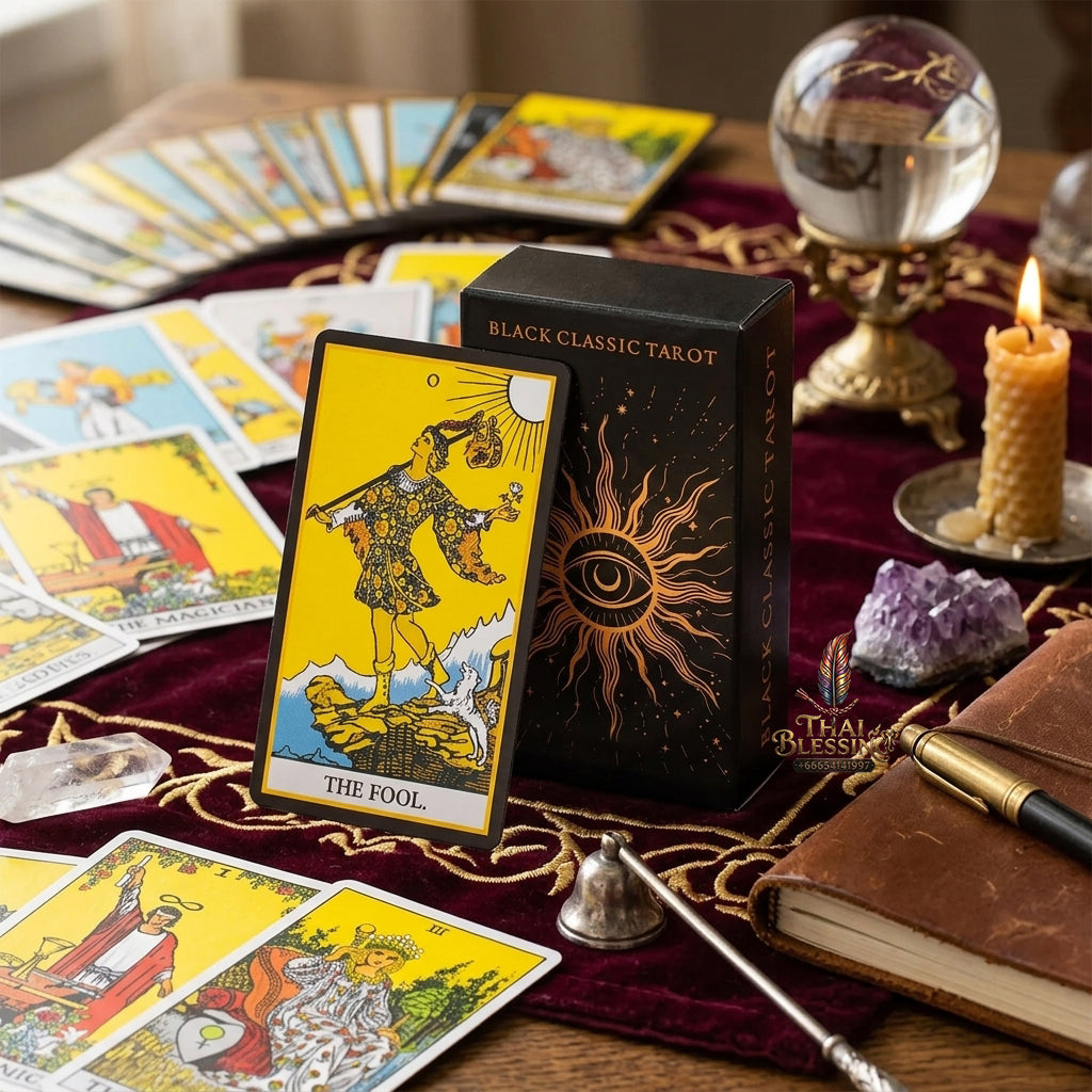 The Classic Tarot Deck - 78-Card Rider-Waite Foundation Set with Guidebook, Easy for Beginners & Collectors, Traditional Fortune Telling & Tabletop Divination Art Collectible