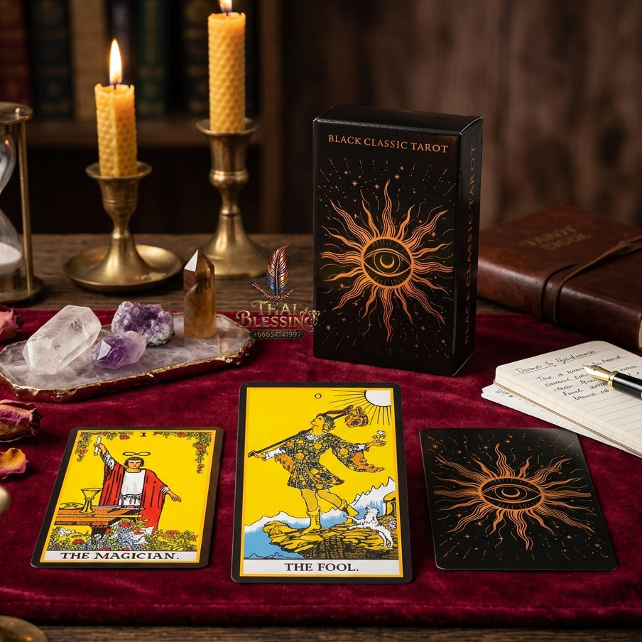 The Classic Tarot Deck - 78-Card Rider-Waite Foundation Set with Guidebook, Easy for Beginners & Collectors, Traditional Fortune Telling & Tabletop Divination Art Collectible