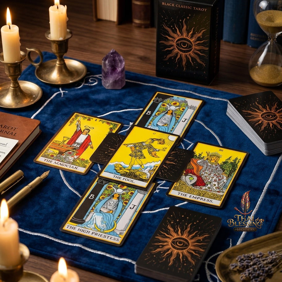The Classic Tarot Deck - 78-Card Rider-Waite Foundation Set with Guidebook, Easy for Beginners & Collectors, Traditional Fortune Telling & Tabletop Divination Art Collectible