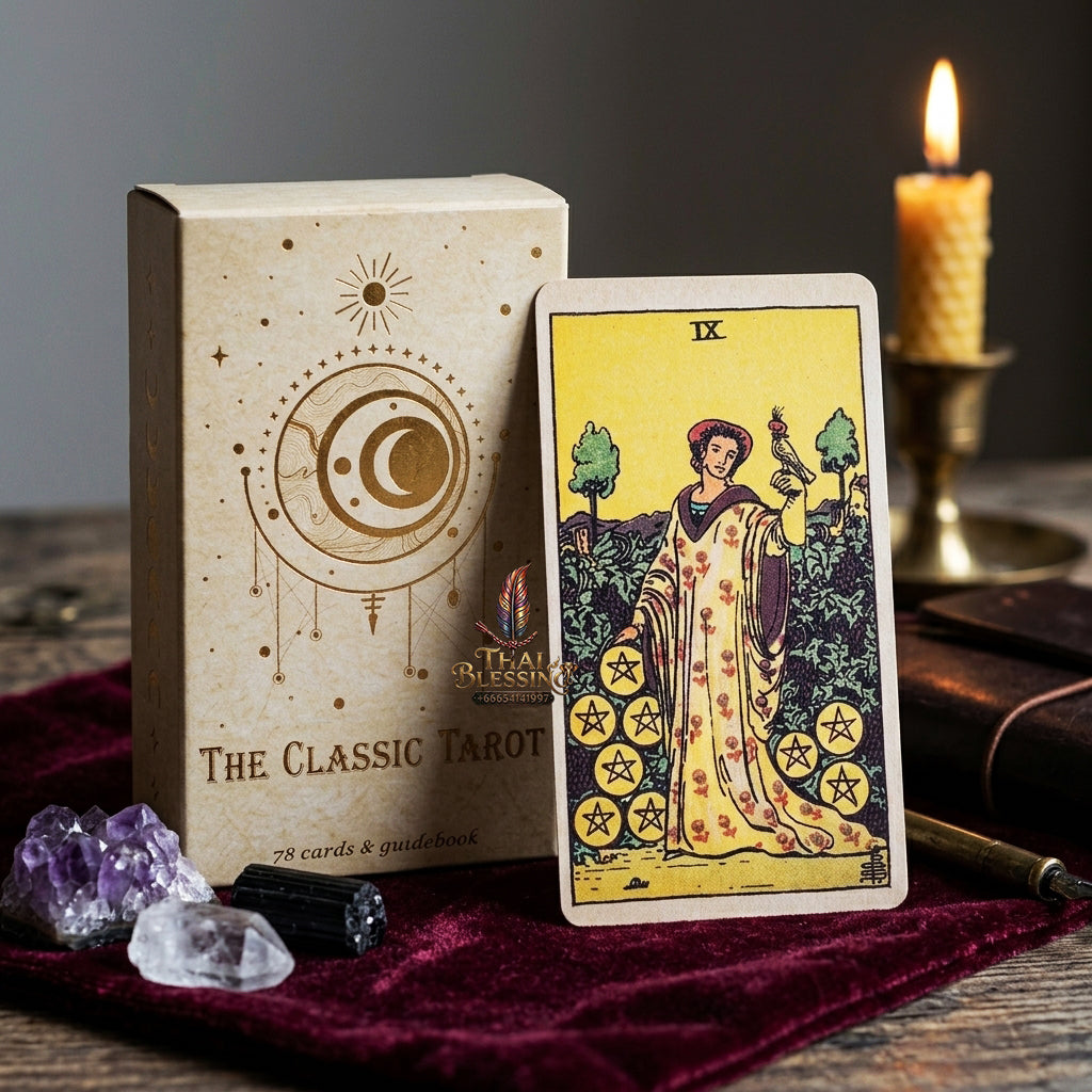 The Classic Tarot Deck - 78-Card Rider-Waite Foundation Set with Guidebook, Easy for Beginners & Collectors, Traditional Fortune Telling & Tabletop Divination Art Collectible