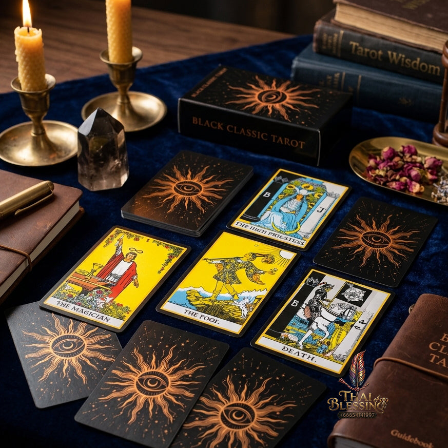 The Classic Tarot Deck - 78-Card Rider-Waite Foundation Set with Guidebook, Easy for Beginners & Collectors, Traditional Fortune Telling & Tabletop Divination Art Collectible