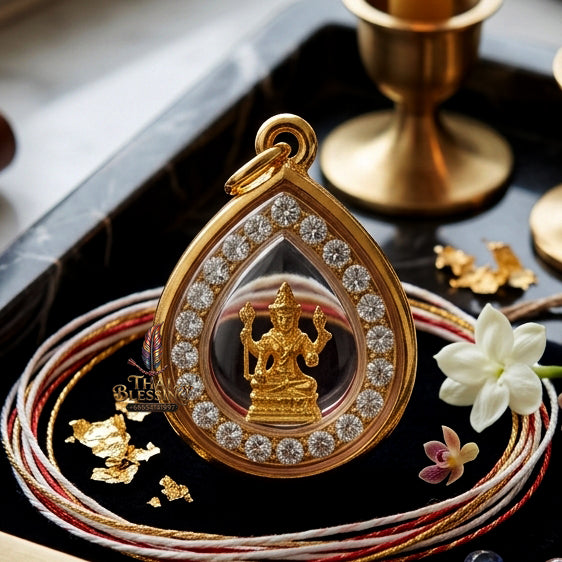 ✨ "Phra Phrom Pendant" (Brahma Pendant) - Genuine Micron Gold-Plated Casing by Chang Thong Jewelry: The Supreme Auspicious Talisman for Career Success, Universal Adoration, and Divine Blessings!