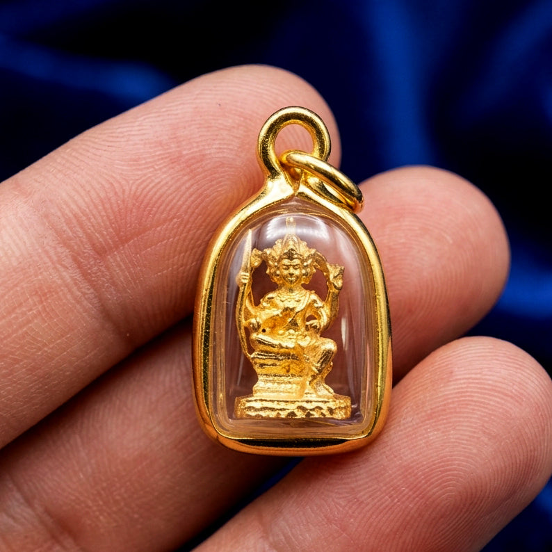 ✨ "Phra Phrom Pendant" (Brahma Pendant) - Genuine Micron Gold-Plated Casing by Chang Thong Jewelry: The Supreme Auspicious Talisman for Career Success, Universal Adoration, and Divine Blessings!