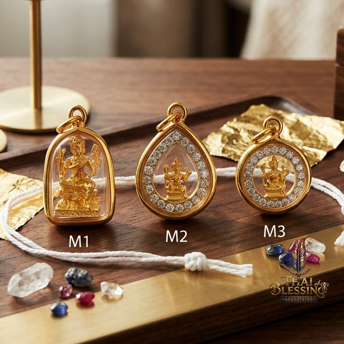 ✨ "Phra Phrom Pendant" (Brahma Pendant) - Genuine Micron Gold-Plated Casing by Chang Thong Jewelry: The Supreme Auspicious Talisman for Career Success, Universal Adoration, and Divine Blessings!