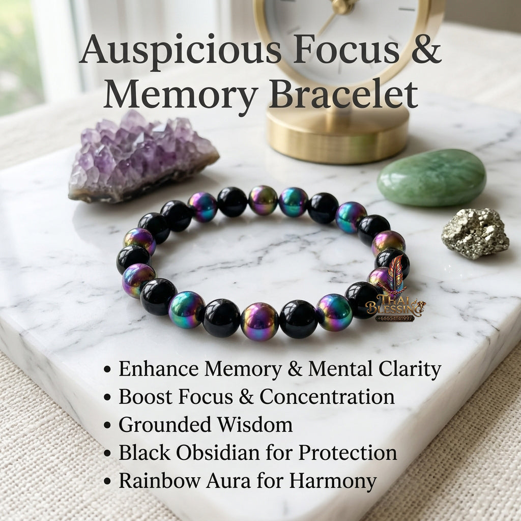 ✨ Natural Stone Energy Bracelet – Unisex Crystal Beaded Stretch Bangle – Adjustable Bead Bracelet Gift for Women & Men