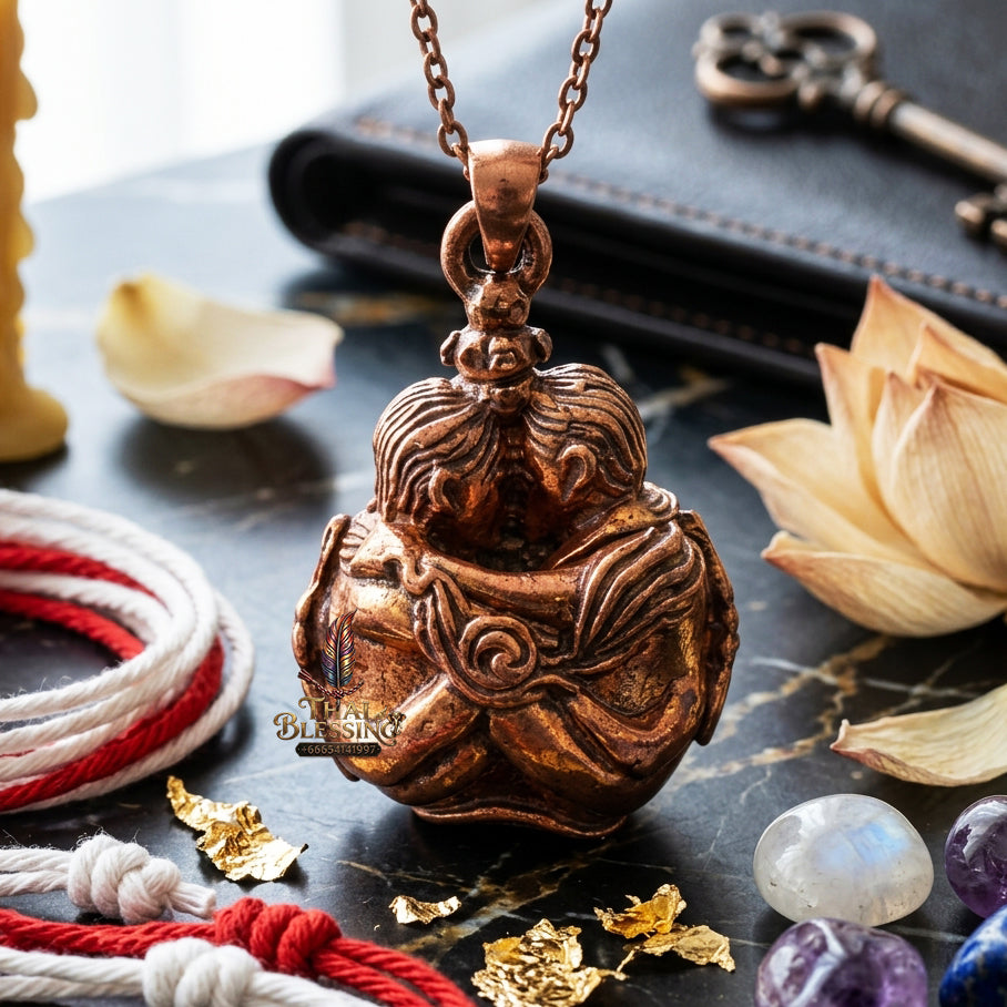 ✨ "Luk Om Inn Khu" (Twin Lovers Sacred Ball) - Copper Edition - Luang Pu Nen Kaeo, Wat Udom Phraison: The Supreme Masterpiece of Eternal Romance, Unbreakable Devotion, and Magnetic Seduction!