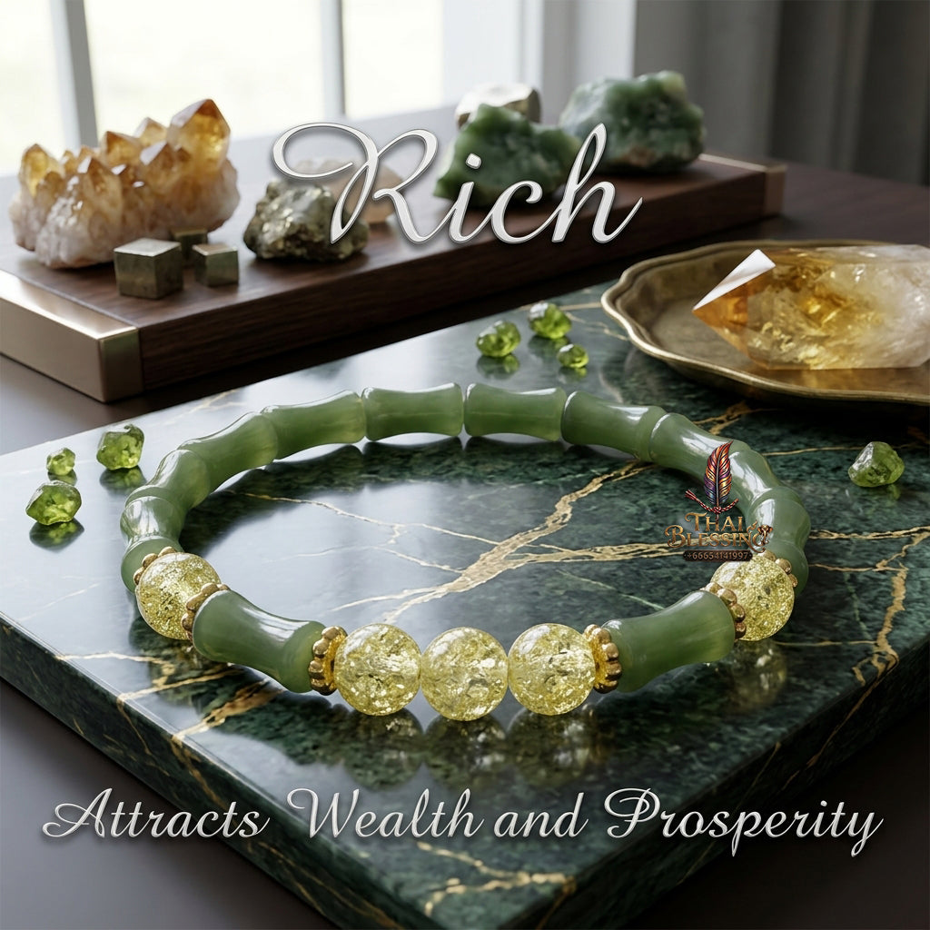 ✨ The "Rich Vibes" Prosperity Bracelet: The Ultimate Wealth Magnet for Daily Abundance  Attract Wealth. Wear Success. The #1 Gift for a Prosperous Future.