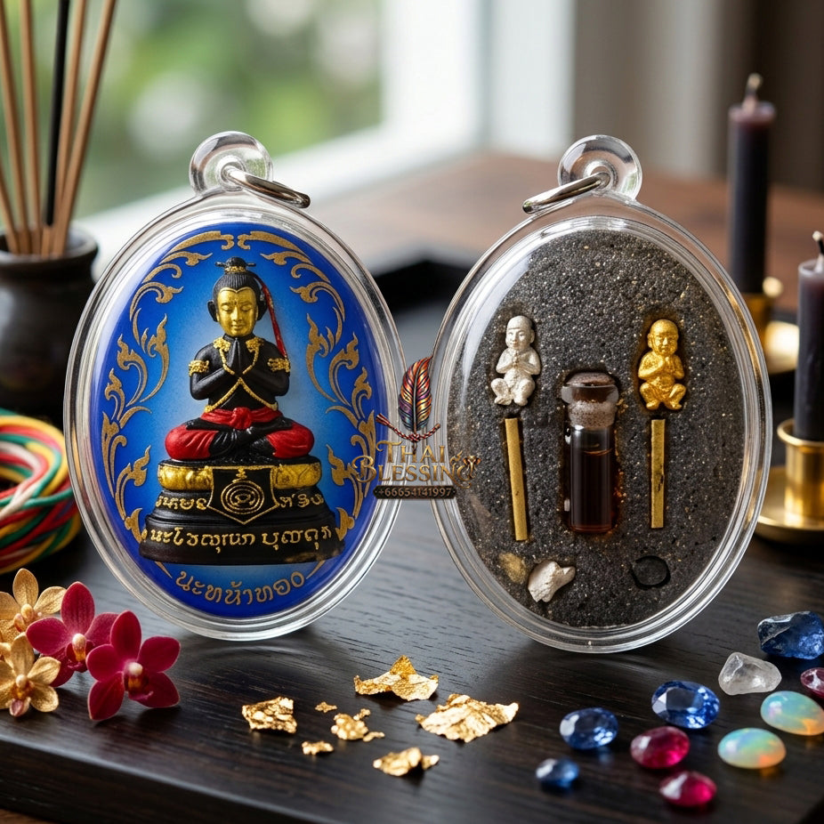 ✨ "Lock Ket Kuman Na Na Thong" (Golden-Face Kumarn Thong Locket) - B.E. 2555 (2012) by Kruba Subin Sumetho