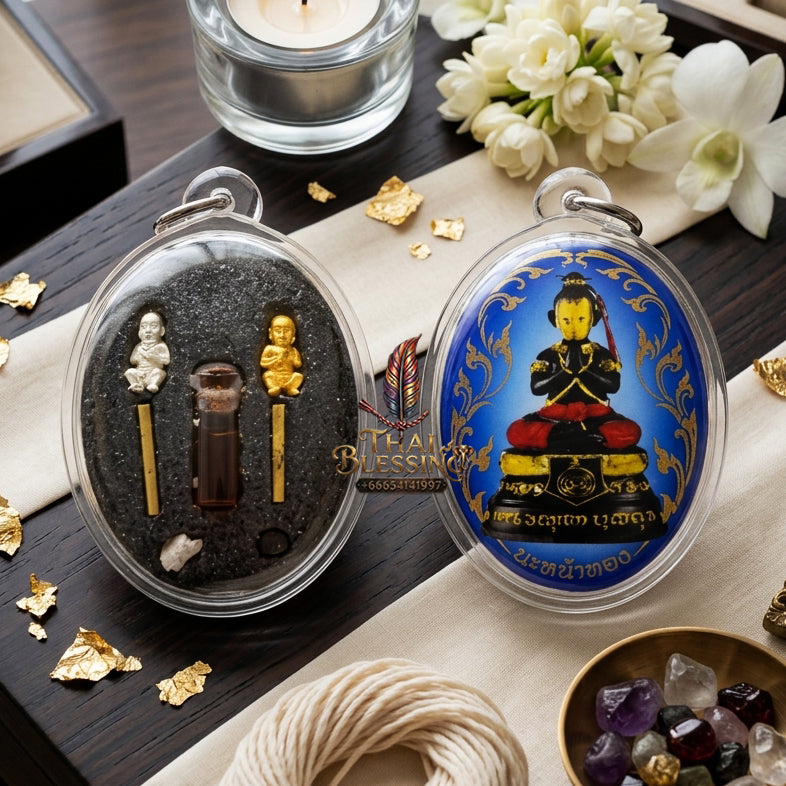 ✨ "Lock Ket Kuman Na Na Thong" (Golden-Face Kumarn Thong Locket) - B.E. 2555 (2012) by Kruba Subin Sumetho