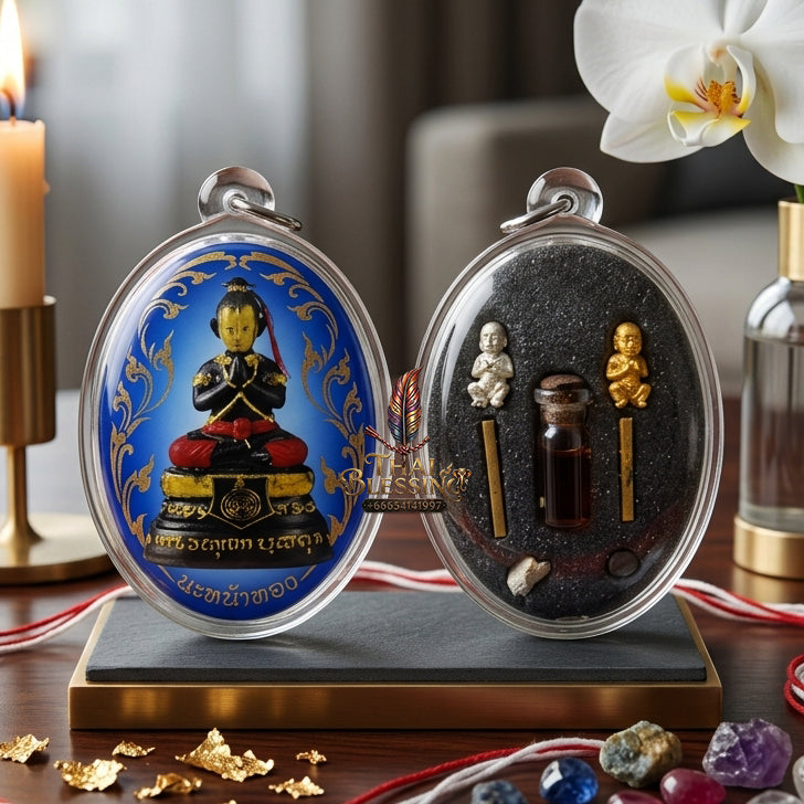 ✨ "Lock Ket Kuman Na Na Thong" (Golden-Face Kumarn Thong Locket) - B.E. 2555 (2012) by Kruba Subin Sumetho