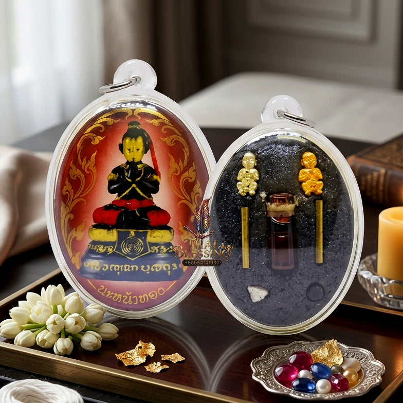 ✨ "Lock Ket Kuman Na Na Thong" (Golden-Face Kumarn Thong Locket) - B.E. 2555 (2012) by Kruba Subin Sumetho:
