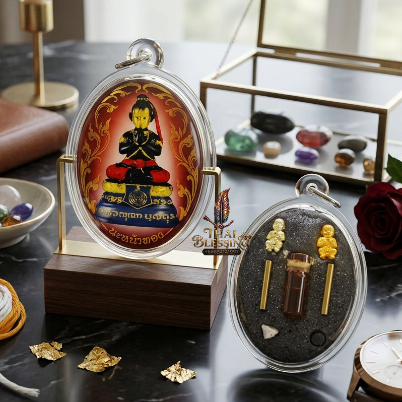 ✨ "Lock Ket Kuman Na Na Thong" (Golden-Face Kumarn Thong Locket) - B.E. 2555 (2012) by Kruba Subin Sumetho: