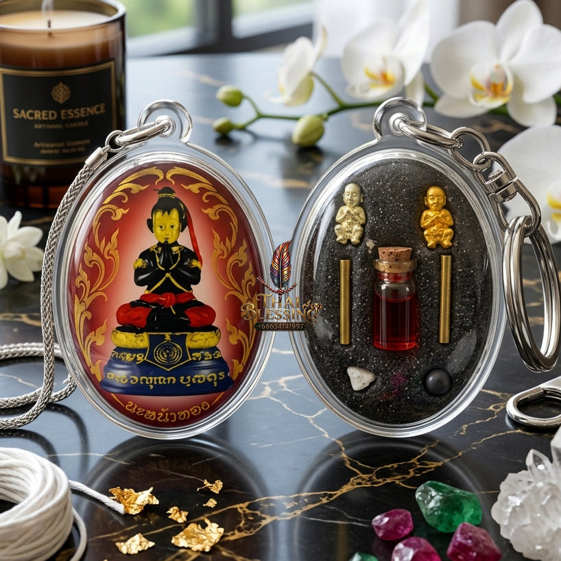 ✨ "Lock Ket Kuman Na Na Thong" (Golden-Face Kumarn Thong Locket) - B.E. 2555 (2012) by Kruba Subin Sumetho: