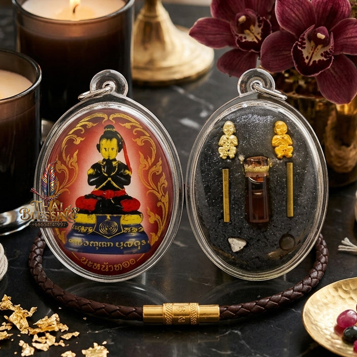✨ "Lock Ket Kuman Na Na Thong" (Golden-Face Kumarn Thong Locket) - B.E. 2555 (2012) by Kruba Subin Sumetho: