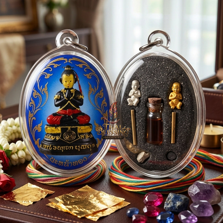 ✨ "Lock Ket Kuman Na Na Thong" (Golden-Face Kumarn Thong Locket) - B.E. 2555 (2012) by Kruba Subin Sumetho