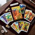 ✨ Wheel of the Year Tarot Deck - Seasonal Family Gathering Cards Game and Leisure Party Table Game for Fortune-Telling and Divination Prophecy