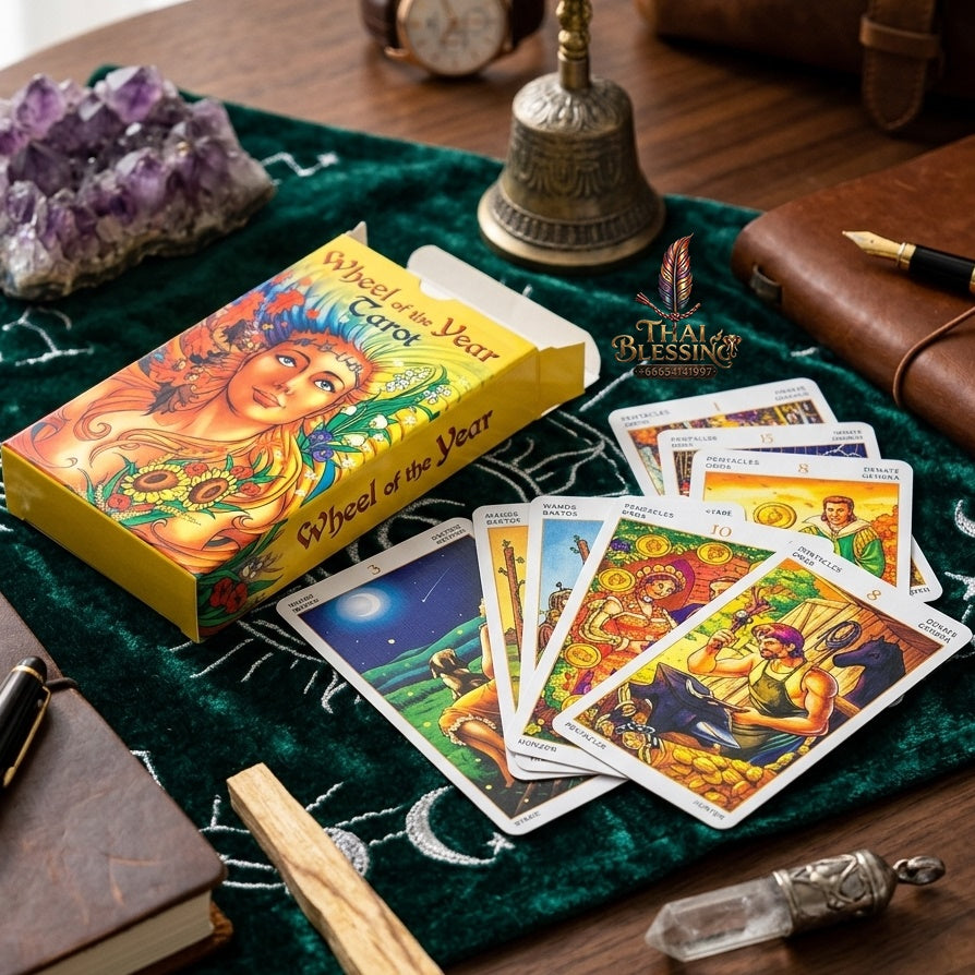 ✨ Wheel of the Year Tarot Deck - Seasonal Family Gathering Cards Game and Leisure Party Table Game for Fortune-Telling and Divination Prophecy