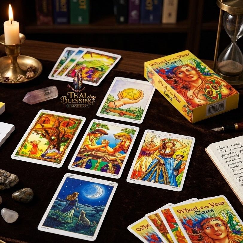 ✨ Wheel of the Year Tarot Deck - Seasonal Family Gathering Cards Game and Leisure Party Table Game for Fortune-Telling and Divination Prophecy