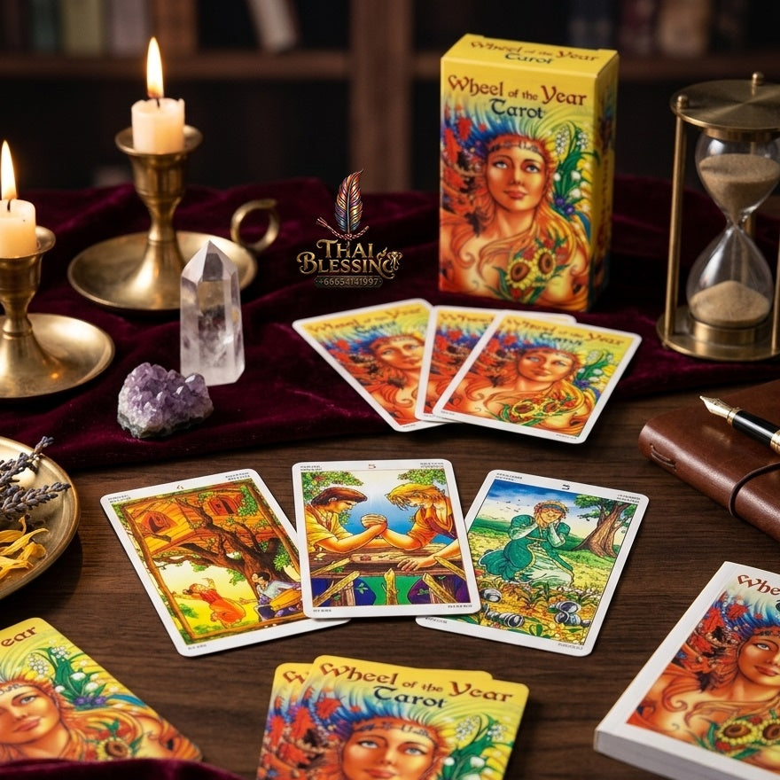 ✨ Wheel of the Year Tarot Deck - Seasonal Family Gathering Cards Game and Leisure Party Table Game for Fortune-Telling and Divination Prophecy