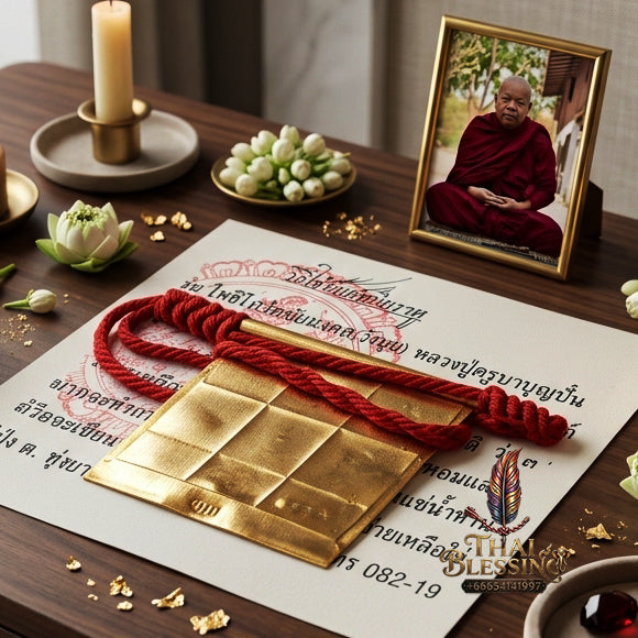 ✨ "Yan Neeb Rahu" (Rahu-Clamping Yant Talisman) - B.E. 2562 (2019) by Phra Achan Apiwat, Wat Thung Phong: The Supreme Northern Lanna Masterpiece of Rahu Eclipse Reversal, Fate Correction, and Absolute Magnetism!