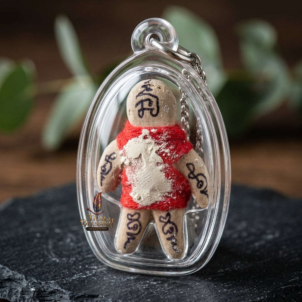 💥 GUARANTEED AUTHENTIC! Luang Pu Thong Wan 2023 Master-Grade Sacred Powder Hun Payont Guardian Amulet for Absolute 360-Degree Defense, Curio Collectible, and Spiritual Heritage
