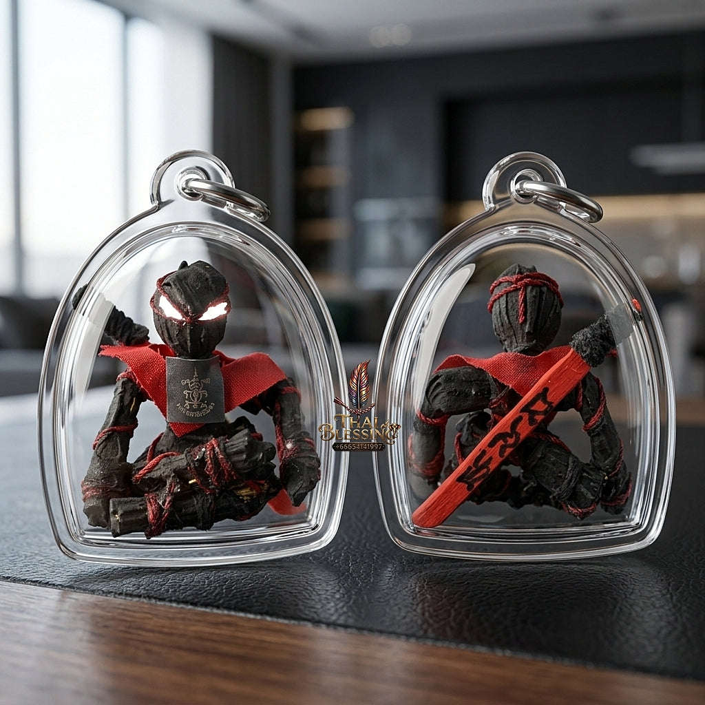 💥 CLOAKING GUARDIAN MAGNET! Hun Payont Gam Bang Gai Woven Grass Effigy for Ultimate Protection, Negative Energy Defense, and Curio Collectible Heritage