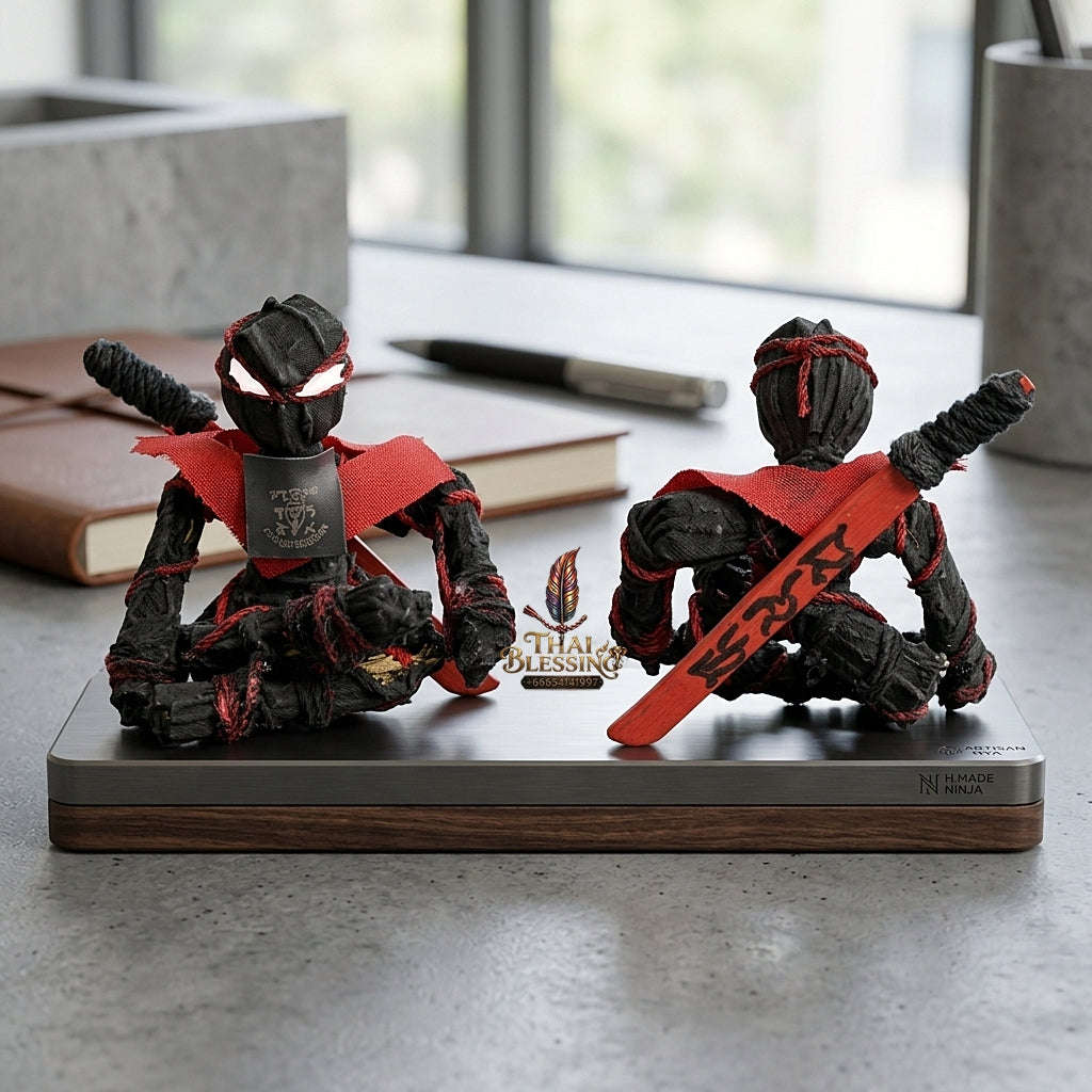 💥 CLOAKING GUARDIAN MAGNET! Hun Payont Gam Bang Gai Woven Grass Effigy for Ultimate Protection, Negative Energy Defense, and Curio Collectible Heritage