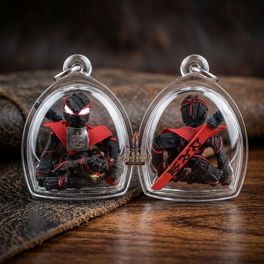 💥 CLOAKING GUARDIAN MAGNET! Hun Payont Gam Bang Gai Woven Grass Effigy for Ultimate Protection, Negative Energy Defense, and Curio Collectible Heritage