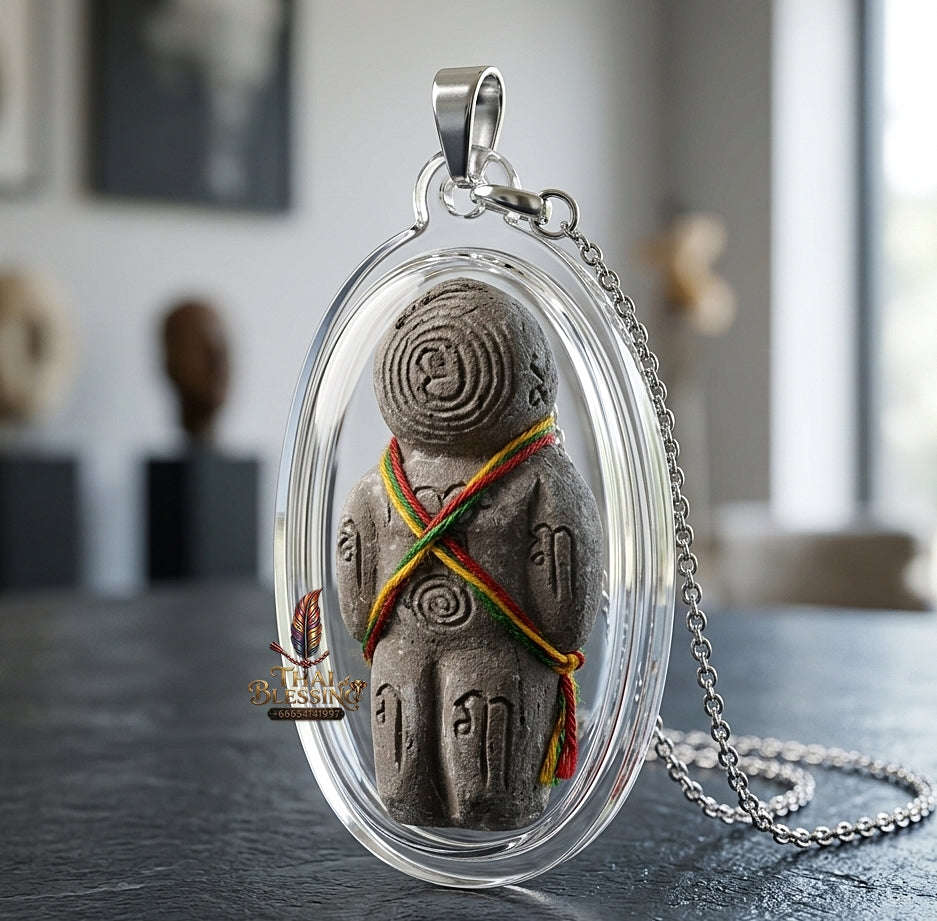 💥 IMPENETRABLE GUARDIAN MAGNET! Hun Payont Maha Phut Powder Guardian Effigy for Ultimate Protection, Abundant Wealth, and Curio Collectible Heritage