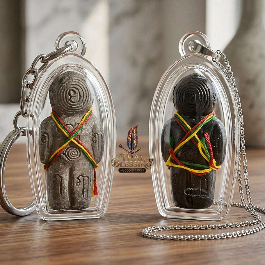 💥 IMPENETRABLE GUARDIAN MAGNET! Hun Payont Maha Phut Powder Guardian Effigy for Ultimate Protection, Abundant Wealth, and Curio Collectible Heritage