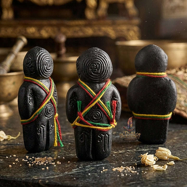 💥 SPIRIT-GUARDIAN WEALTH MAGNET!  Hun Payont Nuea Phong Maha Phut Great Spirit Powder Guardian Effigy for Ultimate Protection, Abundant Wealth, and Curio Collectible Heritage